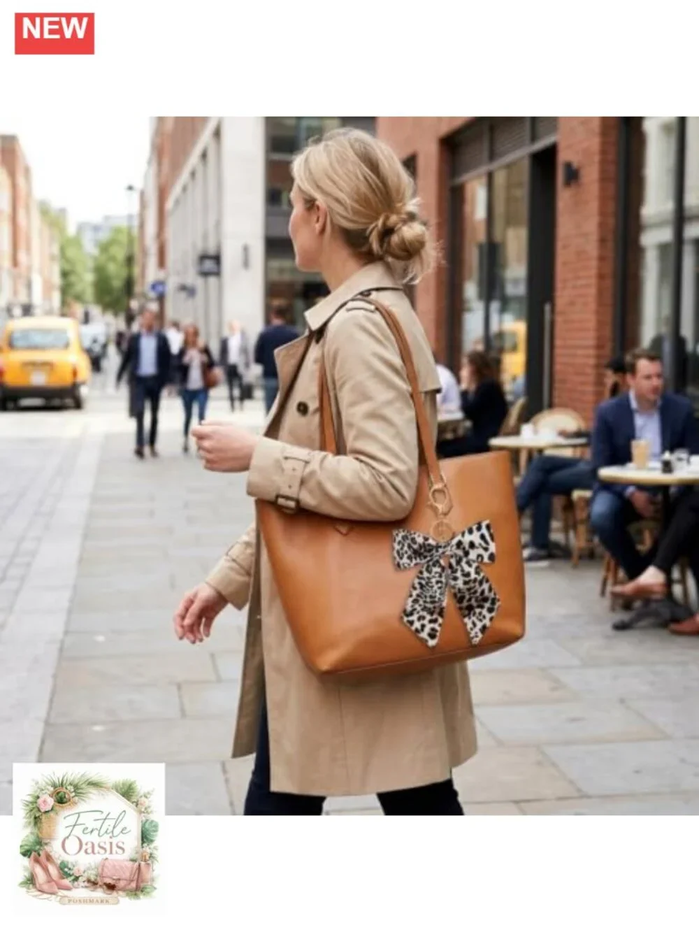 Leopard Bag Charms for Handbags Purse Accessories Bow Keychain Set